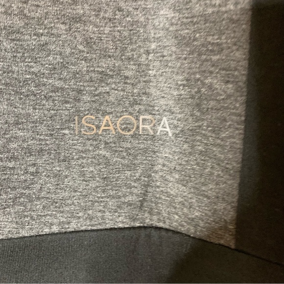 Isaora Mens Neo panel full zip gray black reversible jacket L - Picture 4 of 11